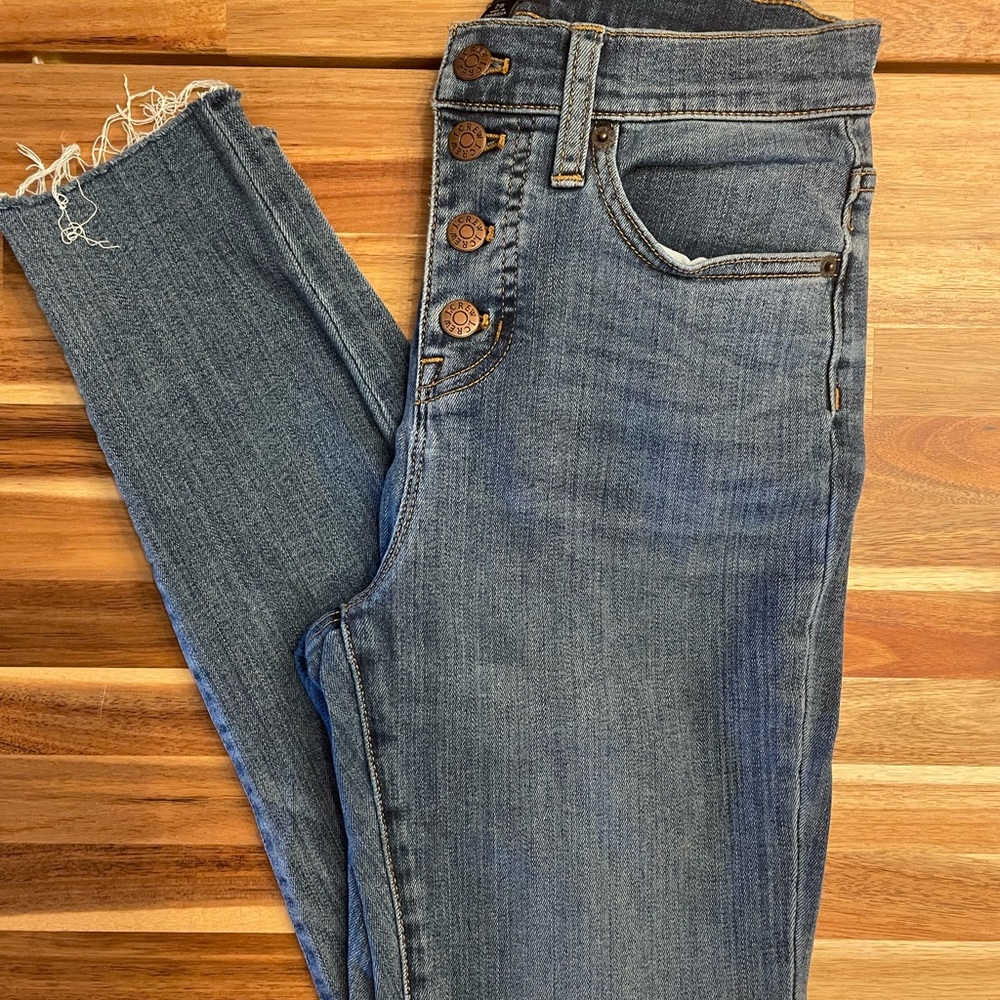 J. Crew Blue High Rise Skinny Jeans